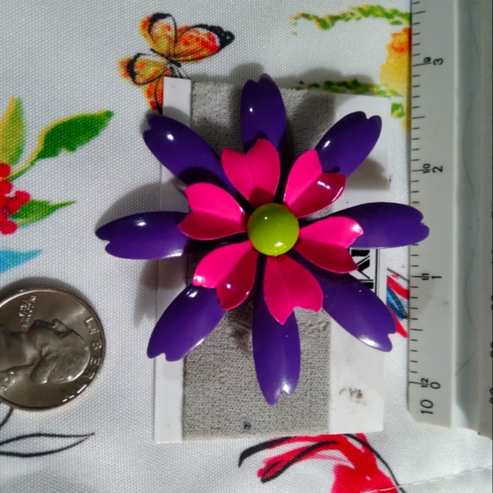 Beautiful purple brooch